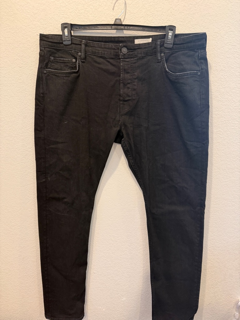 AllSaints Black Skinny Men’s Jeans
